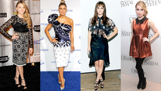 Chloe Moretz, Fergie, Leighton Meester, Emma Roberts Chloe Moretz, Fergie, Leighton Meester, Emma Roberts